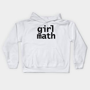 Girl Math Kids Hoodie